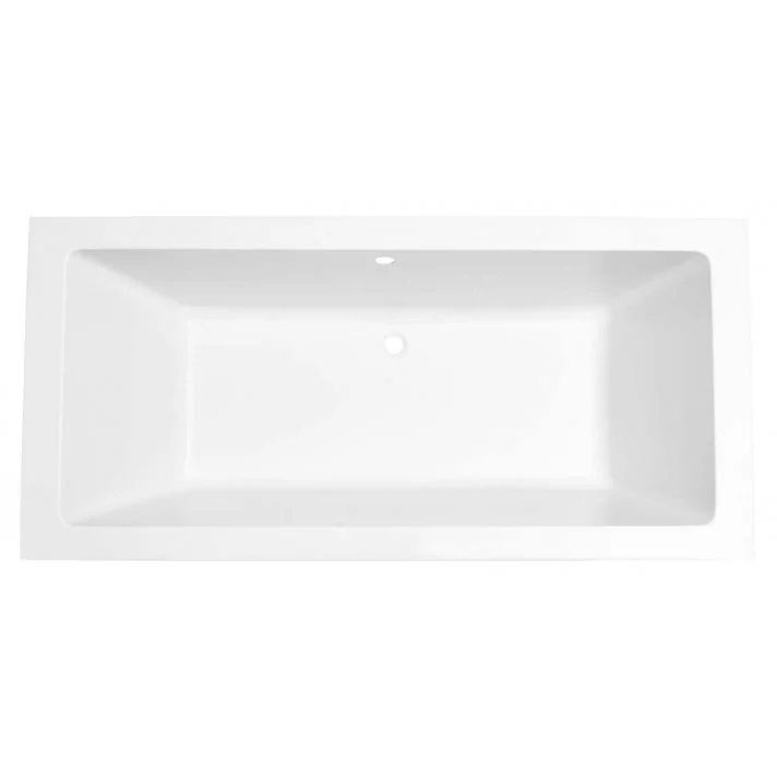 Wiesbaden Santino SQ inbouw duo ligbad 180x80x49 cm mat wit