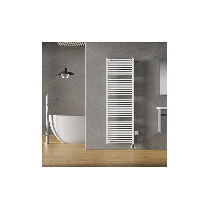 Elara elektrische radiator Smart WiFi 181,7 x 60 cm glans wit