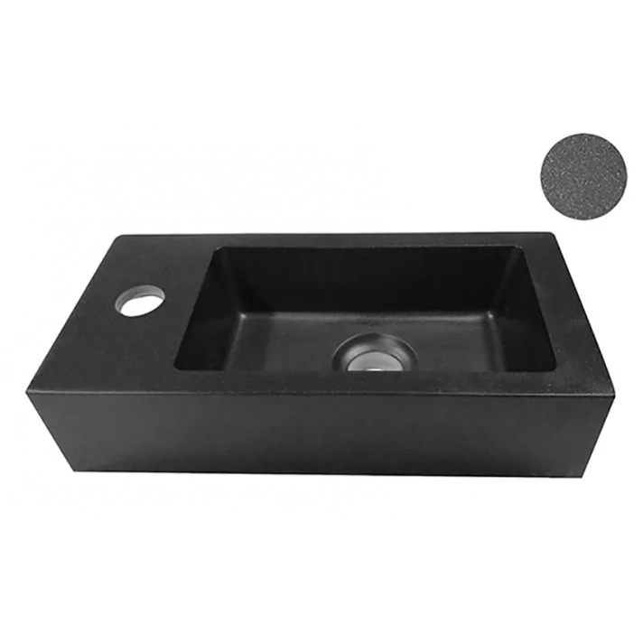 Rhea mini fontein links 36,5 x 18 x 9 cm quartz