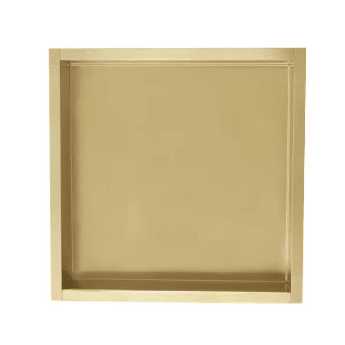 Sani DeLuxe Inbouw wandnis Goud Geborsteld 30x30x7 cm