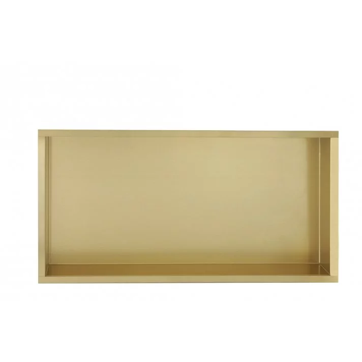 Sani DeLuxe Inbouw wandnis Goud Geborsteld 30x60x7 cm