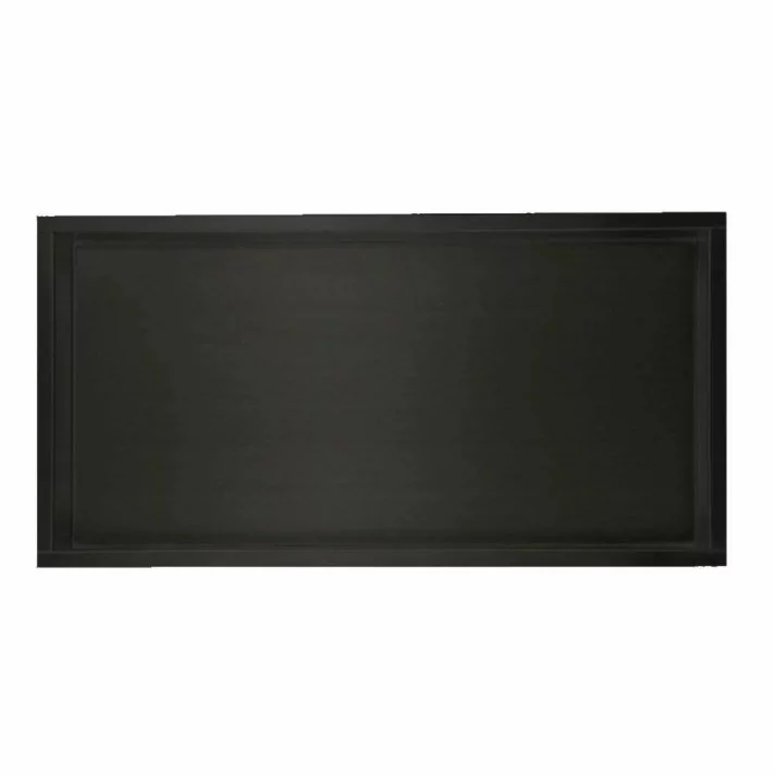 Sani DeLuxe Inbouw wandnis Mat Zwart 30x60x7 cm