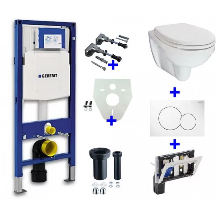 Geberit UP-320 + toiletblokhouder + Trevi O.P. + Sigma 01 wit