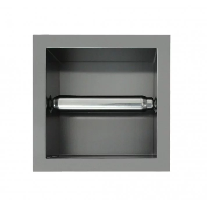 Sani DeLuxe Inbouw rolhouder Gun Metal