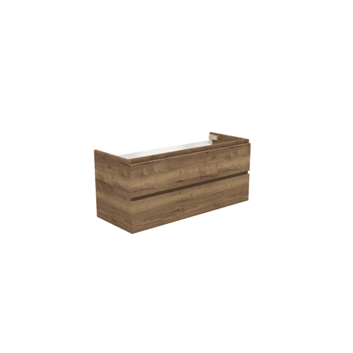 Sani DeLuxe Trendline basic onderkast met greeplijst in korpus kleur 120 Tabak Oak