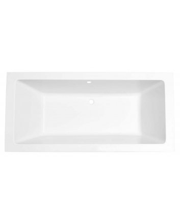 Wiesbaden Santino SQ inbouw duo ligbad 180x80x49 cm mat wit