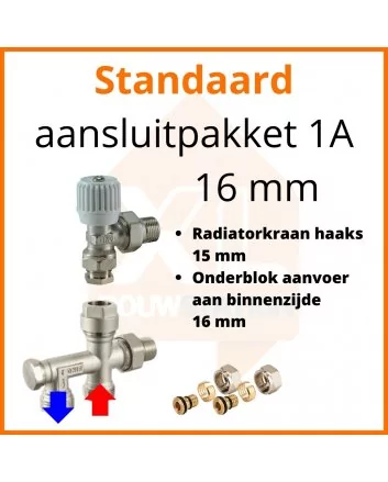 Eco 4 Standaard aansluitpakket 1A t.b.v. 16 mm buis