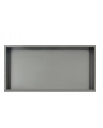 Sani DeLuxe Inbouw wandnis Gun Metal 30x60x7 cm