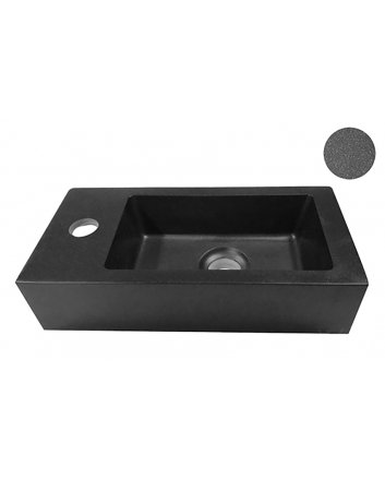 Rhea mini fontein links 36,5 x 18 x 9 cm quartz