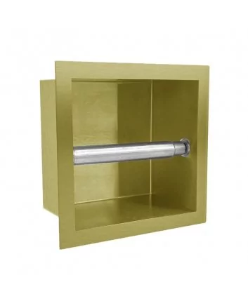 Sani DeLuxe Inbouw rolhouder Goud geborsteld