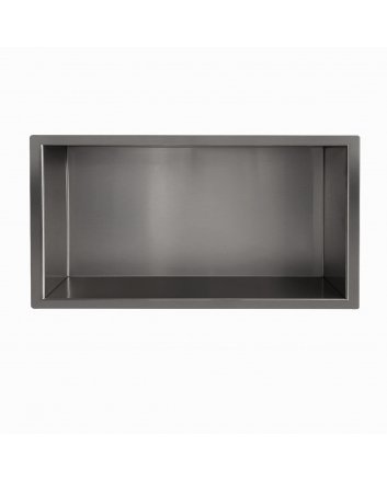 Demis inbouwnis 30 x 60 x 10 cm gunmetal