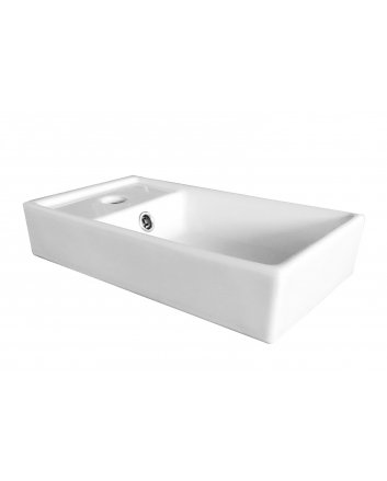 Sani DeLuxe Fontein Keramiek Wit 40x22x8 cm (niet vrij hangbaar)