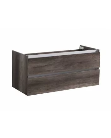 Sani DeLuxe Trendline onderkast met greeplijst aluminium 140 Century Oak