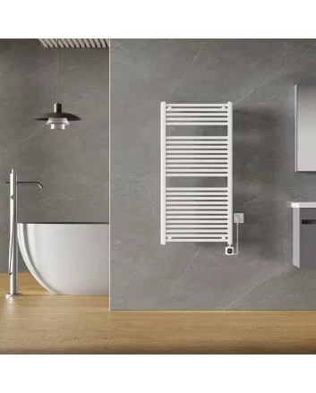 Elara elektrische radiator Smart WiFi 118,5 x 60 cm glans wit