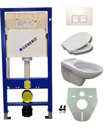 Geberit UP 100 +Neptunus WC+ Ultimo zitt.+ Delta 35 wit