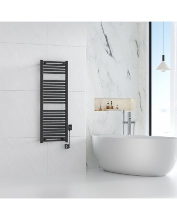 Elara elektrische radiator Smart WiFi 118,5 x 45 cm mat zwart