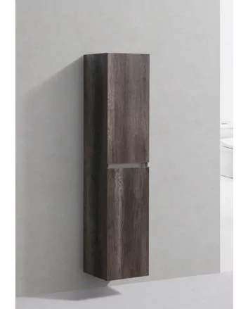 Sani DeLuxe Trendline basic kolomkast met greeplijst aluminium  Century Oak