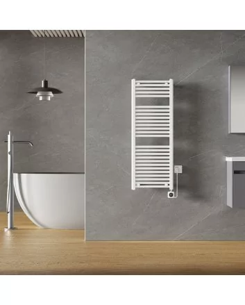 Elara elektrische radiator Smart WiFi 118,5 x 45 cm glans wit