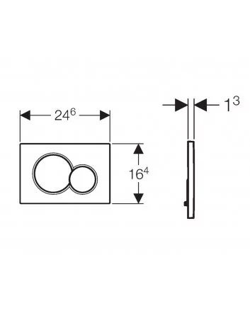 Geberit Sigma-01 drukplaat wit