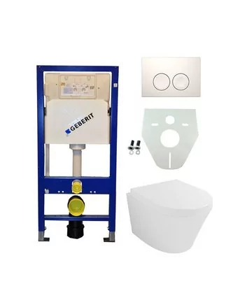 Geberit UP 100 Vesta wc+zitt.+ Delta 25 wit