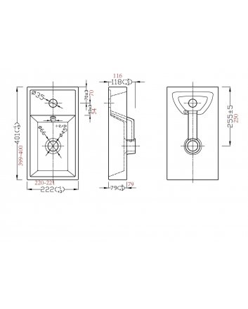 Sani DeLuxe Fontein Keramiek Wit 40x22x8 cm (niet vrij hangbaar)